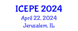 International Conference on Electrical and Power Engineering (ICEPE) April 22, 2024 - Jerusalem, Israel