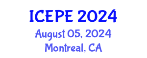 International Conference on Electrical and Power Engineering (ICEPE) August 05, 2024 - Montreal, Canada