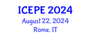 International Conference on Electrical and Power Engineering (ICEPE) August 22, 2024 - Rome, Italy