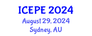 International Conference on Electrical and Power Engineering (ICEPE) August 29, 2024 - Sydney, Australia