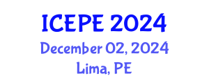 International Conference on Electrical and Power Engineering (ICEPE) December 02, 2024 - Lima, Peru