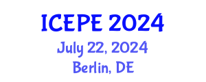 International Conference on Electrical and Power Engineering (ICEPE) July 22, 2024 - Berlin, Germany