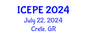 International Conference on Electrical and Power Engineering (ICEPE) July 22, 2024 - Crete, Greece