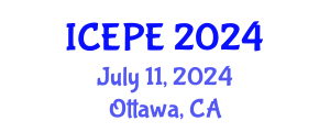 International Conference on Electrical and Power Engineering (ICEPE) July 11, 2024 - Ottawa, Canada