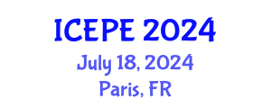 International Conference on Electrical and Power Engineering (ICEPE) July 18, 2024 - Paris, France