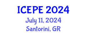 International Conference on Electrical and Power Engineering (ICEPE) July 11, 2024 - Santorini, Greece