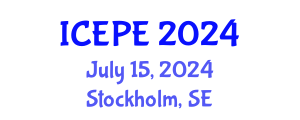 International Conference on Electrical and Power Engineering (ICEPE) July 15, 2024 - Stockholm, Sweden