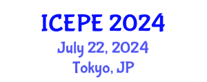International Conference on Electrical and Power Engineering (ICEPE) July 22, 2024 - Tokyo, Japan