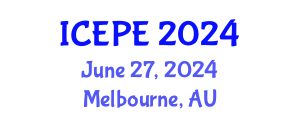 International Conference on Electrical and Power Engineering (ICEPE) June 27, 2024 - Melbourne, Australia