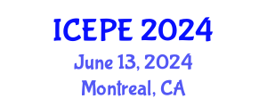 International Conference on Electrical and Power Engineering (ICEPE) June 13, 2024 - Montreal, Canada