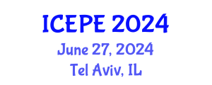 International Conference on Electrical and Power Engineering (ICEPE) June 27, 2024 - Tel Aviv, Israel