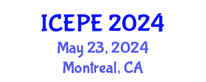International Conference on Electrical and Power Engineering (ICEPE) May 23, 2024 - Montreal, Canada