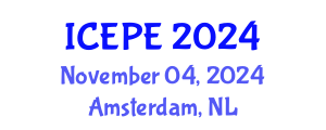 International Conference on Electrical and Power Engineering (ICEPE) November 04, 2024 - Amsterdam, Netherlands