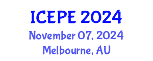 International Conference on Electrical and Power Engineering (ICEPE) November 07, 2024 - Melbourne, Australia