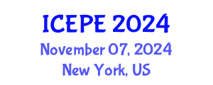International Conference on Electrical and Power Engineering (ICEPE) November 07, 2024 - New York, United States
