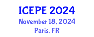 International Conference on Electrical and Power Engineering (ICEPE) November 18, 2024 - Paris, France