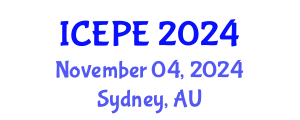 International Conference on Electrical and Power Engineering (ICEPE) November 04, 2024 - Sydney, Australia