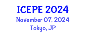 International Conference on Electrical and Power Engineering (ICEPE) November 07, 2024 - Tokyo, Japan