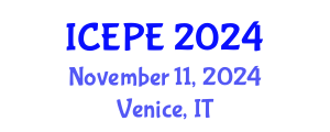 International Conference on Electrical and Power Engineering (ICEPE) November 11, 2024 - Venice, Italy