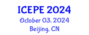 International Conference on Electrical and Power Engineering (ICEPE) October 03, 2024 - Beijing, China