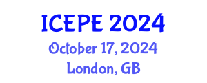 International Conference on Electrical and Power Engineering (ICEPE) October 17, 2024 - London, United Kingdom
