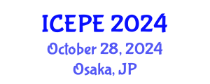 International Conference on Electrical and Power Engineering (ICEPE) October 28, 2024 - Osaka, Japan