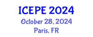 International Conference on Electrical and Power Engineering (ICEPE) October 28, 2024 - Paris, France