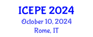 International Conference on Electrical and Power Engineering (ICEPE) October 10, 2024 - Rome, Italy