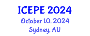 International Conference on Electrical and Power Engineering (ICEPE) October 10, 2024 - Sydney, Australia