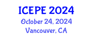 International Conference on Electrical and Power Engineering (ICEPE) October 24, 2024 - Vancouver, Canada
