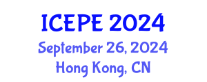 International Conference on Electrical and Power Engineering (ICEPE) September 26, 2024 - Hong Kong, China