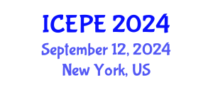 International Conference on Electrical and Power Engineering (ICEPE) September 12, 2024 - New York, United States
