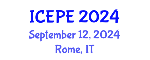 International Conference on Electrical and Power Engineering (ICEPE) September 12, 2024 - Rome, Italy