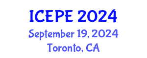 International Conference on Electrical and Power Engineering (ICEPE) September 19, 2024 - Toronto, Canada
