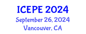 International Conference on Electrical and Power Engineering (ICEPE) September 26, 2024 - Vancouver, Canada