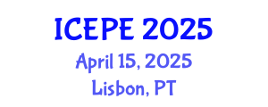 International Conference on Electrical and Power Engineering (ICEPE) April 15, 2025 - Lisbon, Portugal