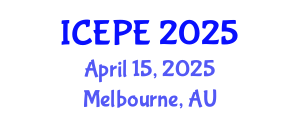 International Conference on Electrical and Power Engineering (ICEPE) April 15, 2025 - Melbourne, Australia