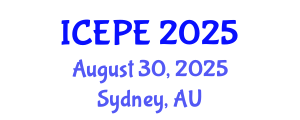 International Conference on Electrical and Power Engineering (ICEPE) August 30, 2025 - Sydney, Australia