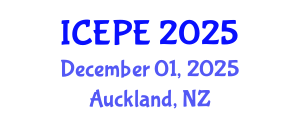International Conference on Electrical and Power Engineering (ICEPE) December 01, 2025 - Auckland, New Zealand