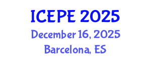 International Conference on Electrical and Power Engineering (ICEPE) December 16, 2025 - Barcelona, Spain