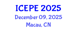 International Conference on Electrical and Power Engineering (ICEPE) December 09, 2025 - Macau, China