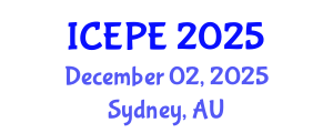 International Conference on Electrical and Power Engineering (ICEPE) December 02, 2025 - Sydney, Australia
