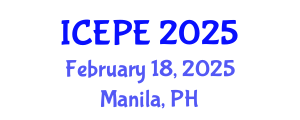 International Conference on Electrical and Power Engineering (ICEPE) February 18, 2025 - Manila, Philippines