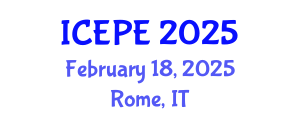 International Conference on Electrical and Power Engineering (ICEPE) February 18, 2025 - Rome, Italy