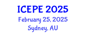 International Conference on Electrical and Power Engineering (ICEPE) February 25, 2025 - Sydney, Australia
