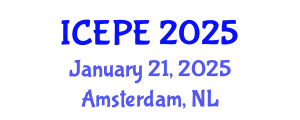 International Conference on Electrical and Power Engineering (ICEPE) January 21, 2025 - Amsterdam, Netherlands