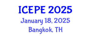 International Conference on Electrical and Power Engineering (ICEPE) January 18, 2025 - Bangkok, Thailand