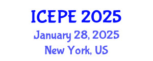 International Conference on Electrical and Power Engineering (ICEPE) January 28, 2025 - New York, United States