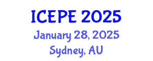 International Conference on Electrical and Power Engineering (ICEPE) January 28, 2025 - Sydney, Australia