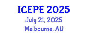 International Conference on Electrical and Power Engineering (ICEPE) July 21, 2025 - Melbourne, Australia